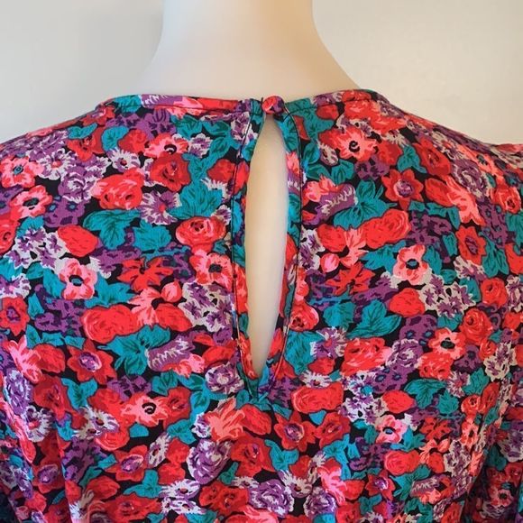 [RIXO] Colorful Floral Pattern Dress - Size 6 - Picture 7 of 8
